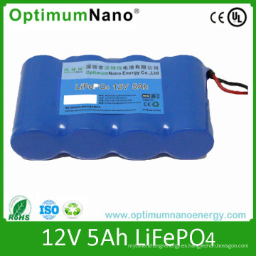 Batería recargable de 12V 5ah LiFePO4